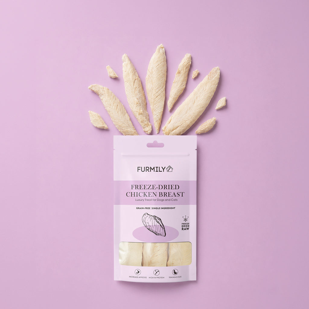 Freeze-Dried Chicken Breast Pet Treats by FURMILY 40g