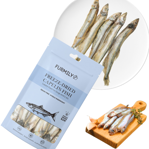 Freeze-dried Capelin Fish Pet Treats by FURMILY 40g