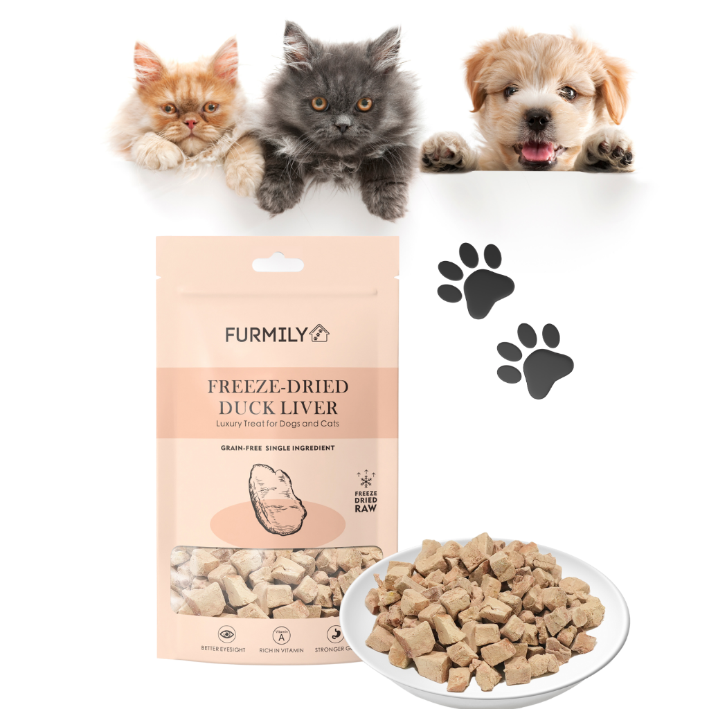 Freeze-Dried Duck Liver Pet Treats by FURMILY 40g