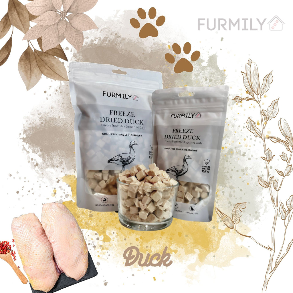 Freeze-Dried Chicken & Duck Treats Box for Cats & Dogs by Furmily