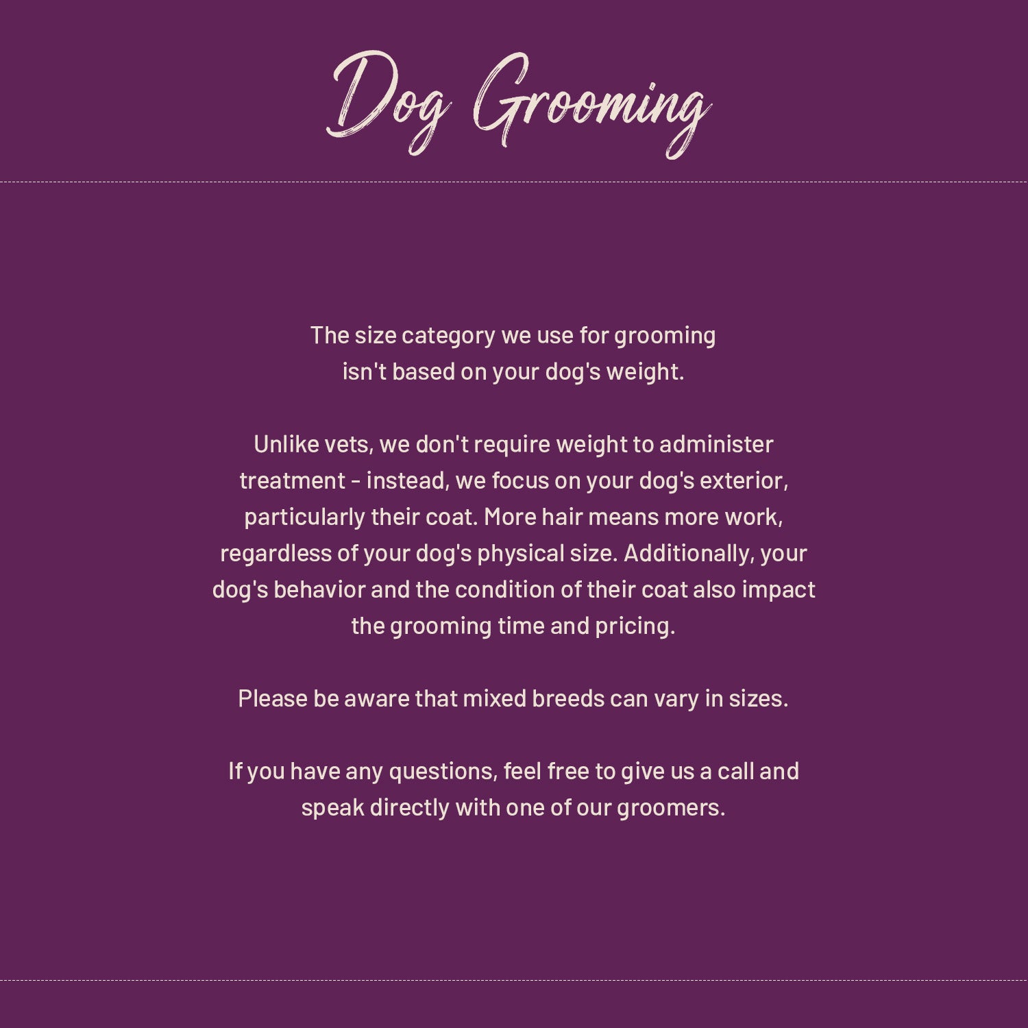 Dog Grooming | E20 1BD