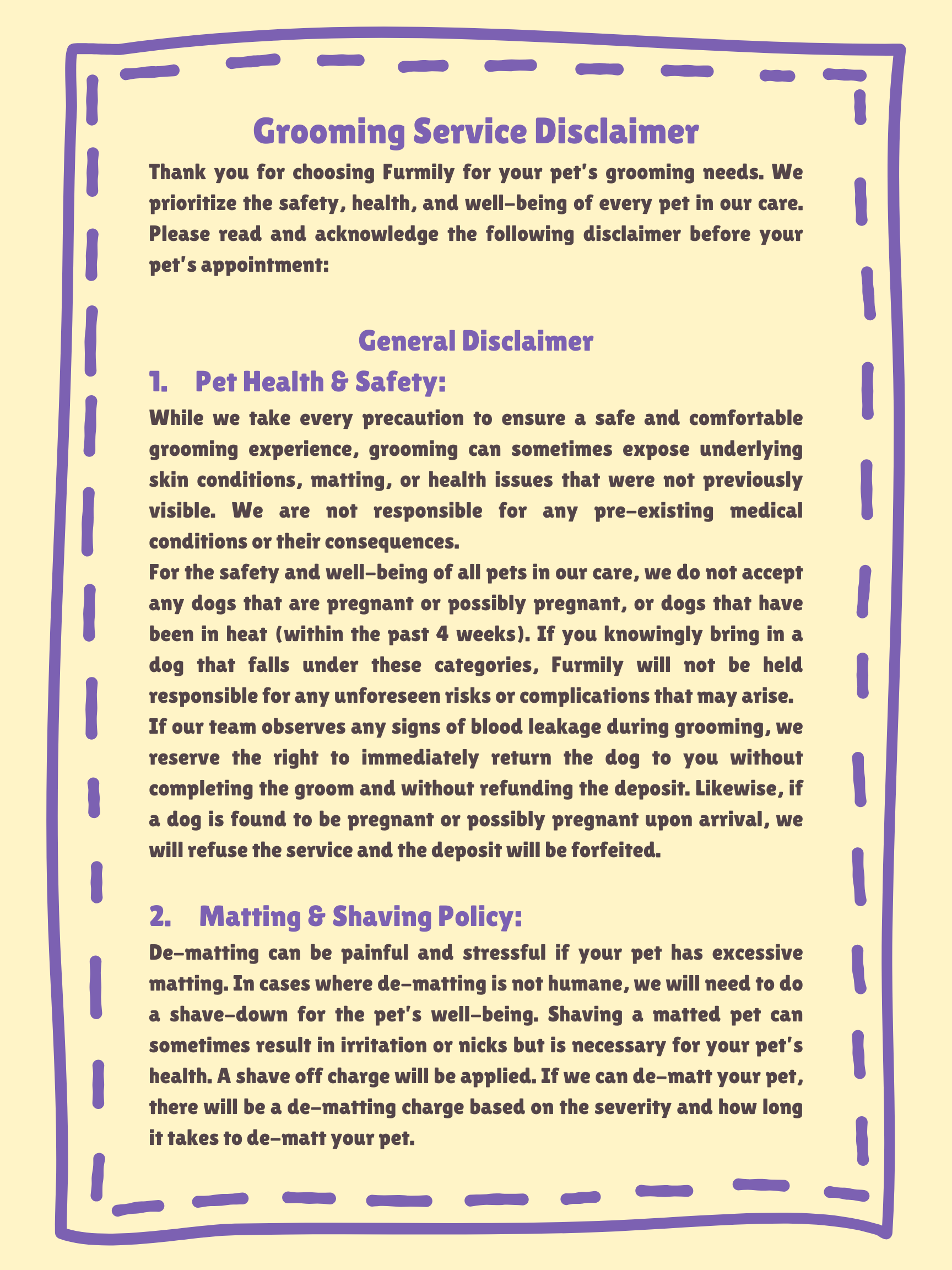 Dog Grooming | E20 1BD