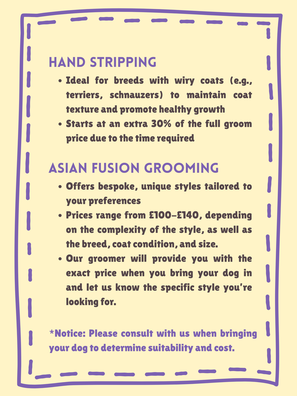 Dog Grooming | E20 1BD
