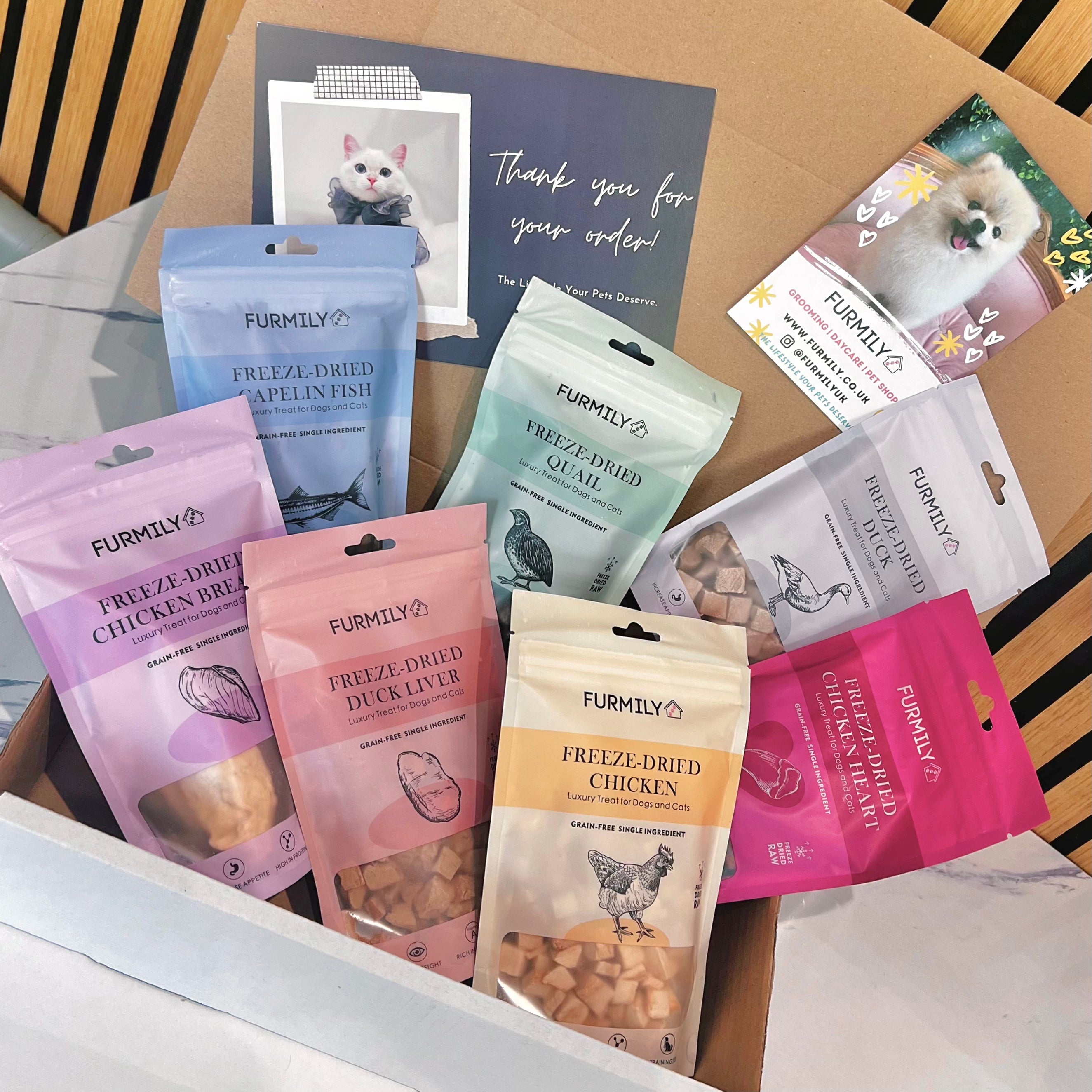 Freeze-Dried Rainbow Treats Box for Cats & Dogs by Furmily
