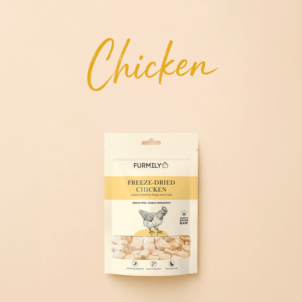 Freeze-Dried Chicken Pet Treats by FURMILY 40g/100g