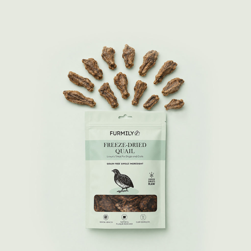 Freeze-Dried Quail Pet Treats by FURMILY 30g