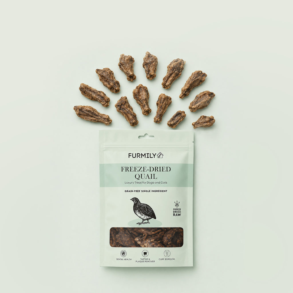 Freeze-Dried Quail Pet Treats by FURMILY 30g