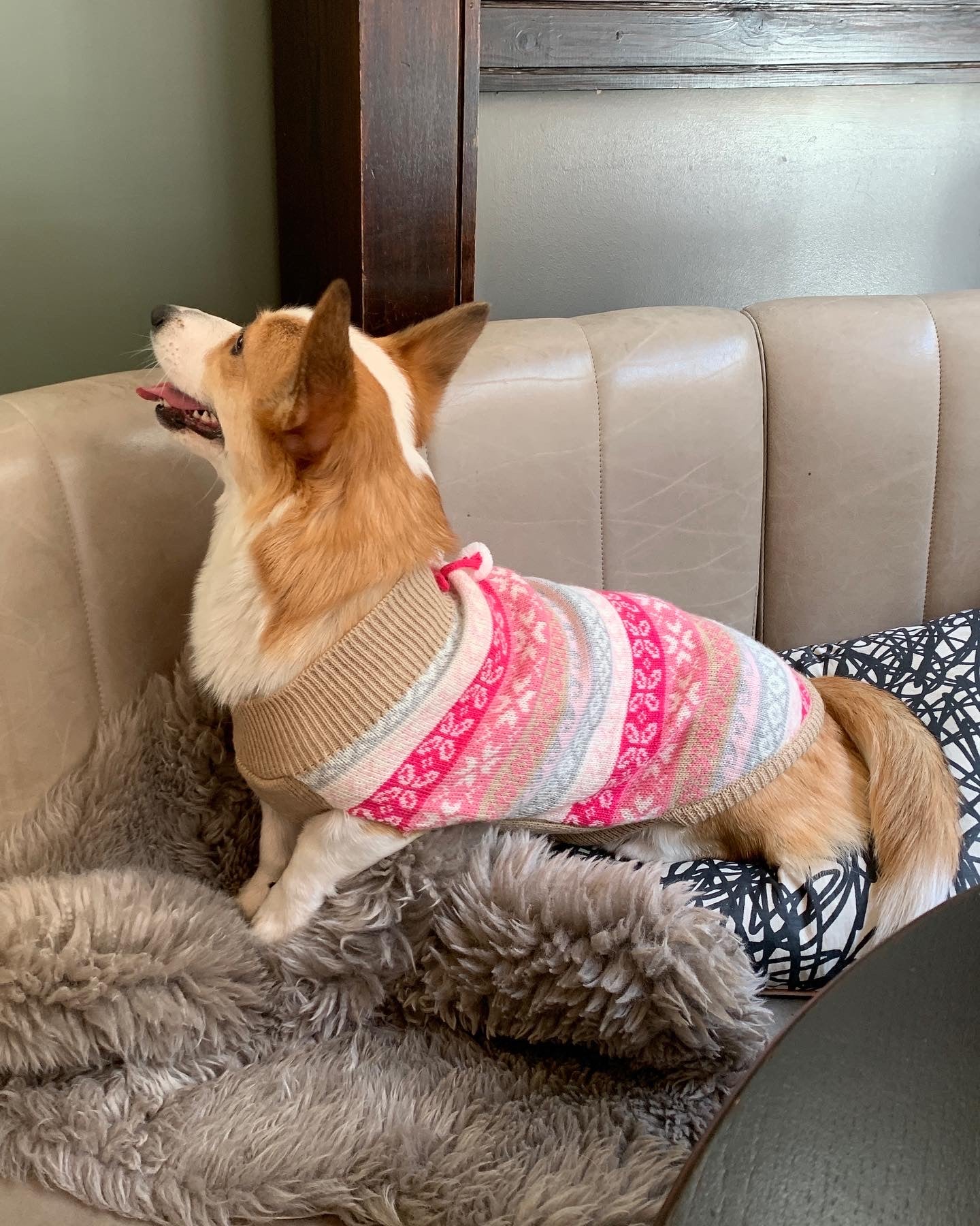 Mum's Good Girl Christmas Winter Jumper for Dogs and Cats
