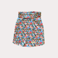 Floral T Shirt with Spread Collar