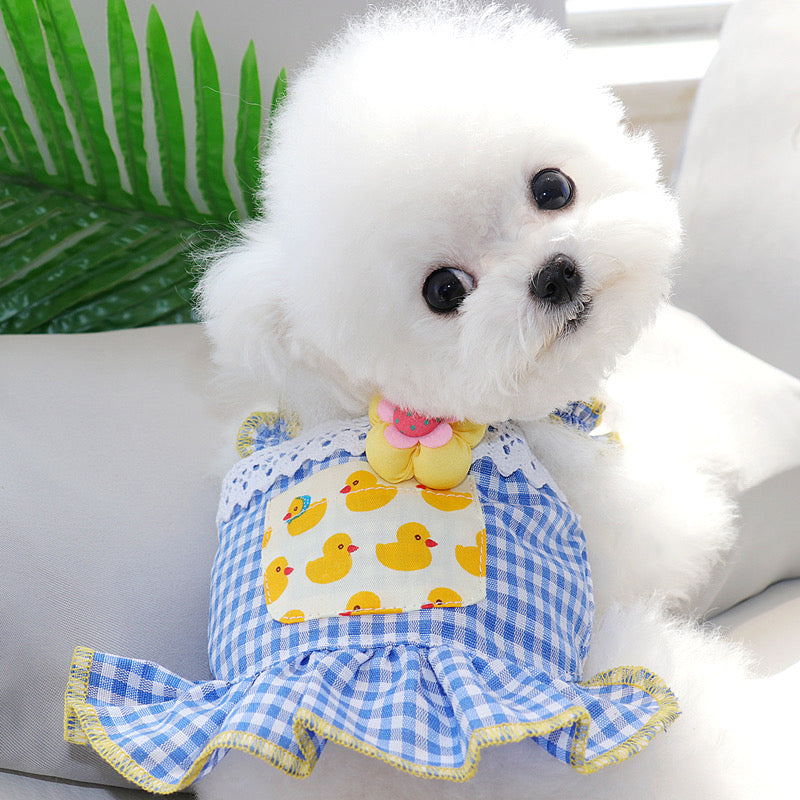 Cute Duck & Flower Apron