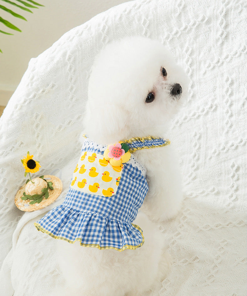 Cute Duck & Flower Apron