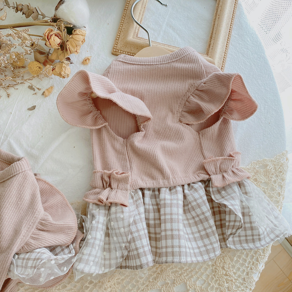 French Lace Falbala Dress