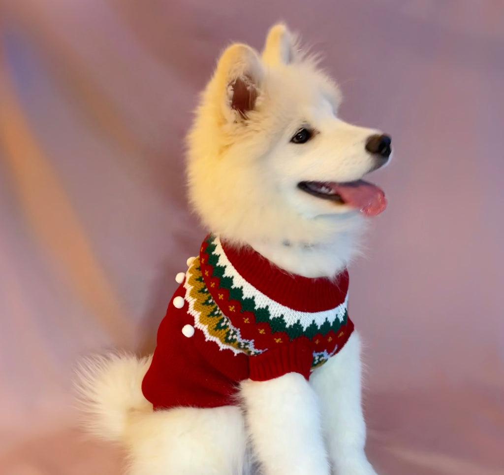 Red Sleeveless Christmas Jumper