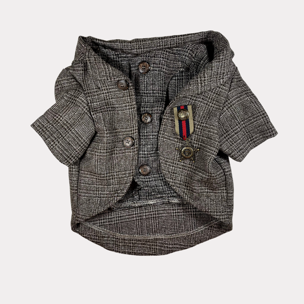 'Suit Up!' Hand Made Dog Suit (Blazer & Vest)