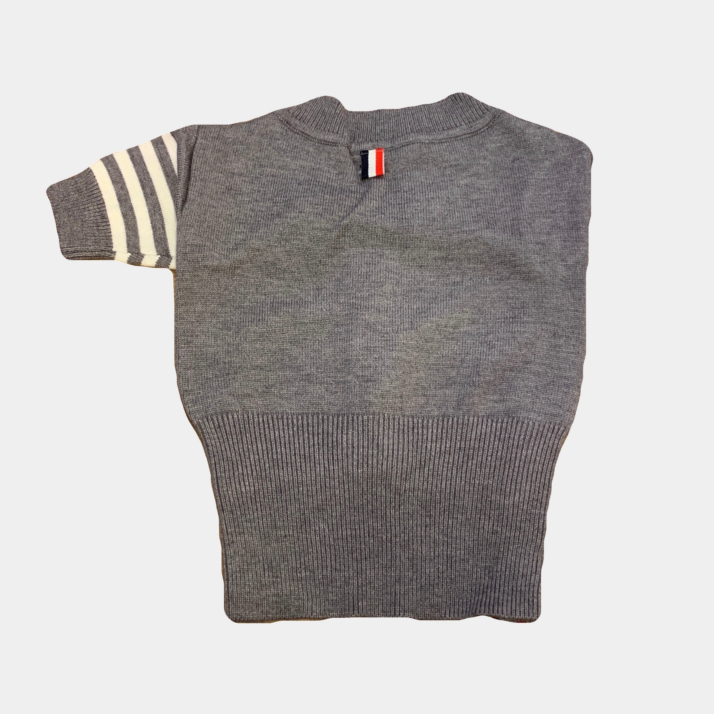 Designer Stripe Grey Cardigan