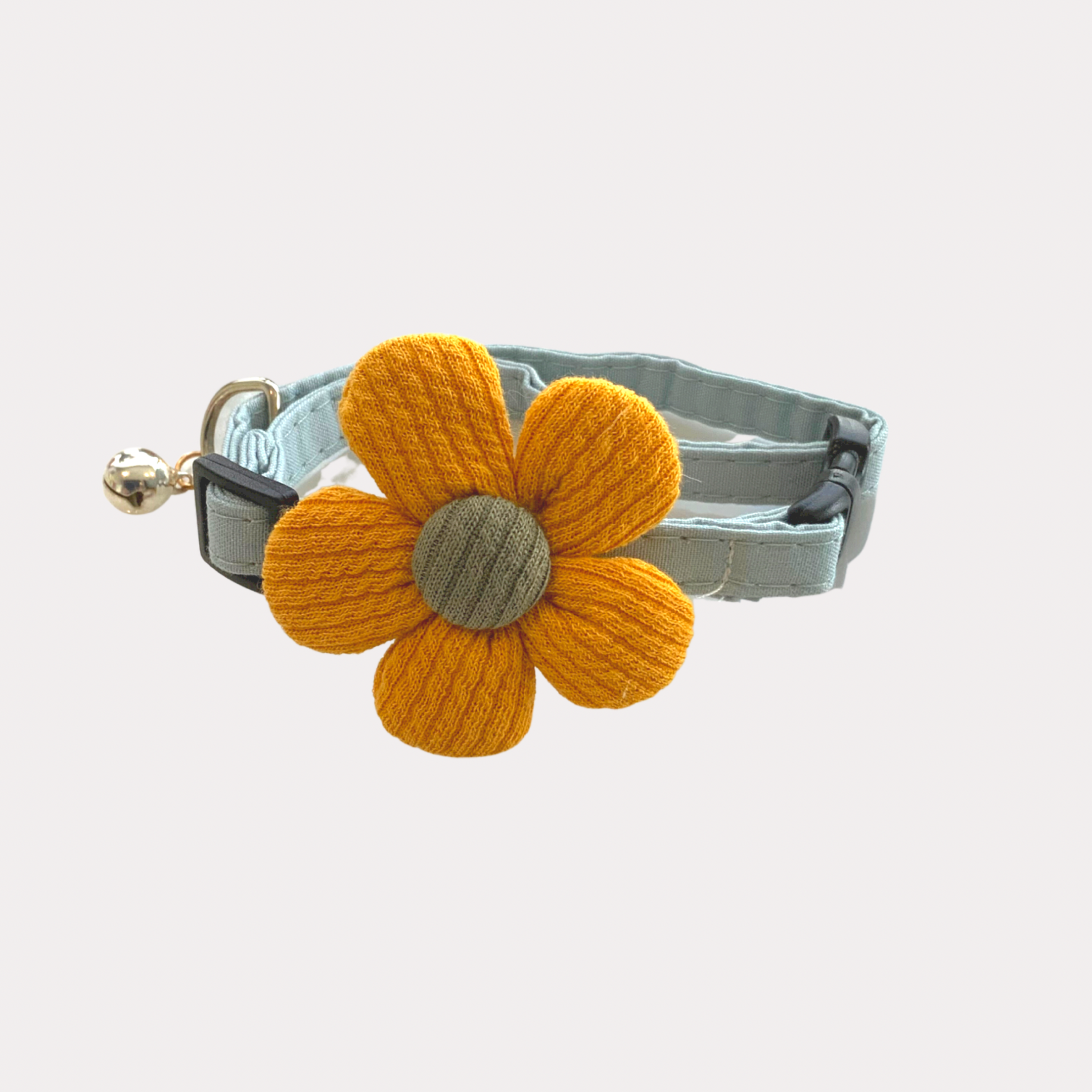 Cute Flower Adjustable Collar with Bell