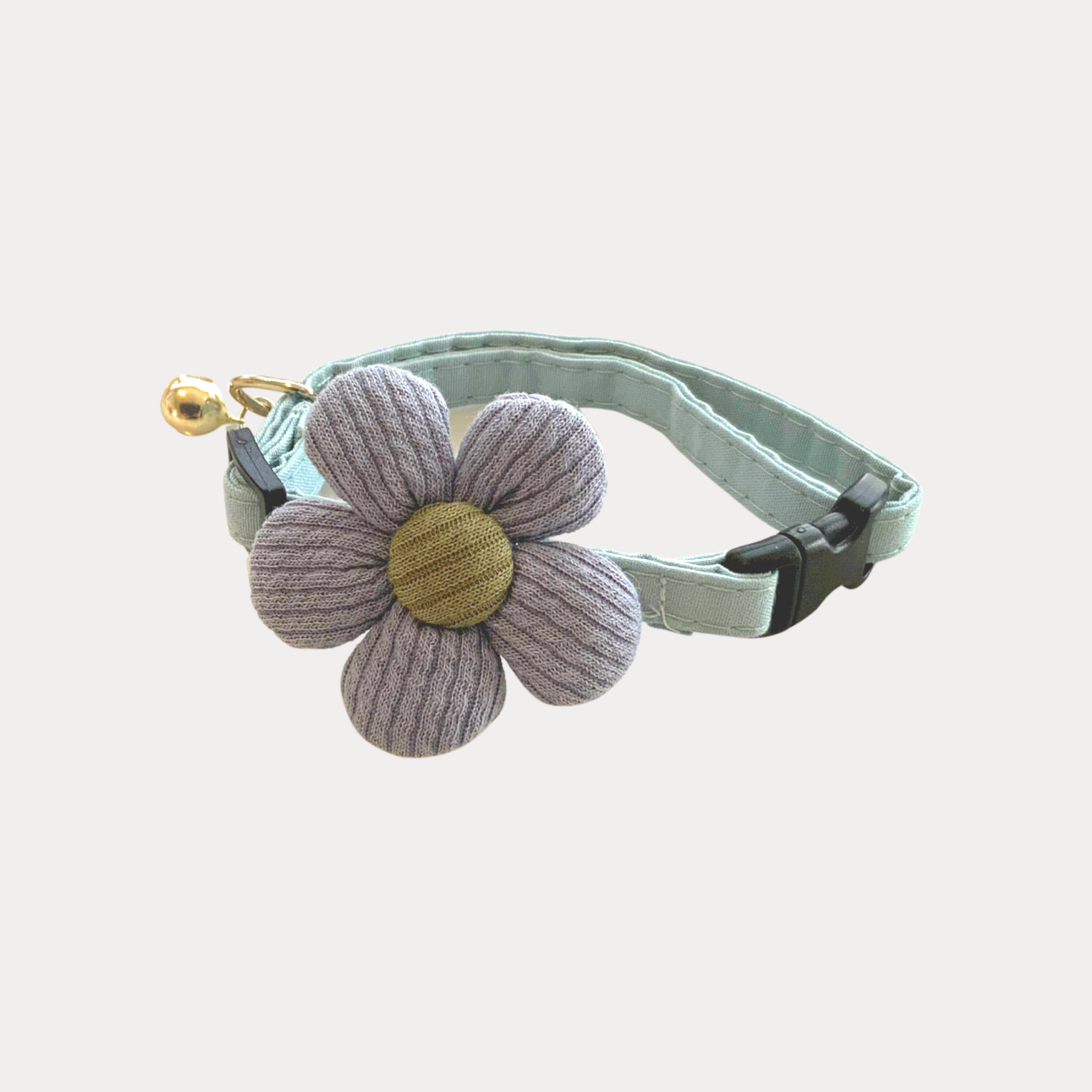 Cute Flower Adjustable Collar with Bell